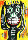 Aya So art singulier brut contemporain basquiat combas moderne tableau peinture galerie artiste peintre