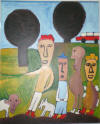 Gauthier galerie art tableau peinture contemporain moderne brut singulier primitif