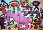 peinture juhel art moderne contemporain brut singulier