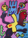 peinture juhel art moderne contemporain brut singulier