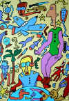 Jean-Luc Juhel galerie peinture art moderne contemporain brut singulier achat vente tableau