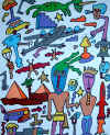 Jean-Luc Juhel galerie peinture art moderne contemporain brut singulier achat vente tableau