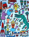 Jean-Luc Juhel galerie peinture art moderne contemporain brut singulier achat vente tableau