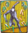 Bernadette Leclercq art singulier brut contemporain basquiat combas moderne tableau peinture galerie artiste peintre