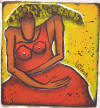 Bernadette Leclercq art singulier brut contemporain basquiat combas moderne tableau peinture galerie artiste peintre