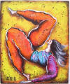 Bernadette Leclercq art singulier brut contemporain basquiat combas moderne tableau peinture galerie artiste peintre