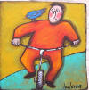 Bernadette Leclercq art singulier brut contemporain basquiat combas moderne tableau peinture galerie artiste peintre